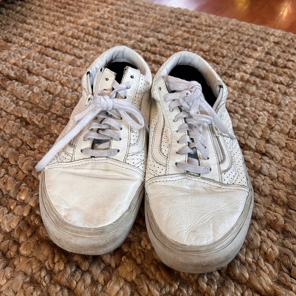 Vans Perforated Old Skool Zip Shoes - Picture 2 of 9